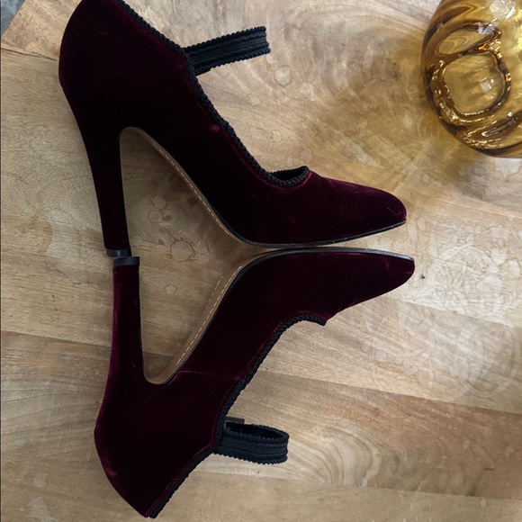 Etro Velvet Mary Jane Heels Size 39 - Picture 5 of 10